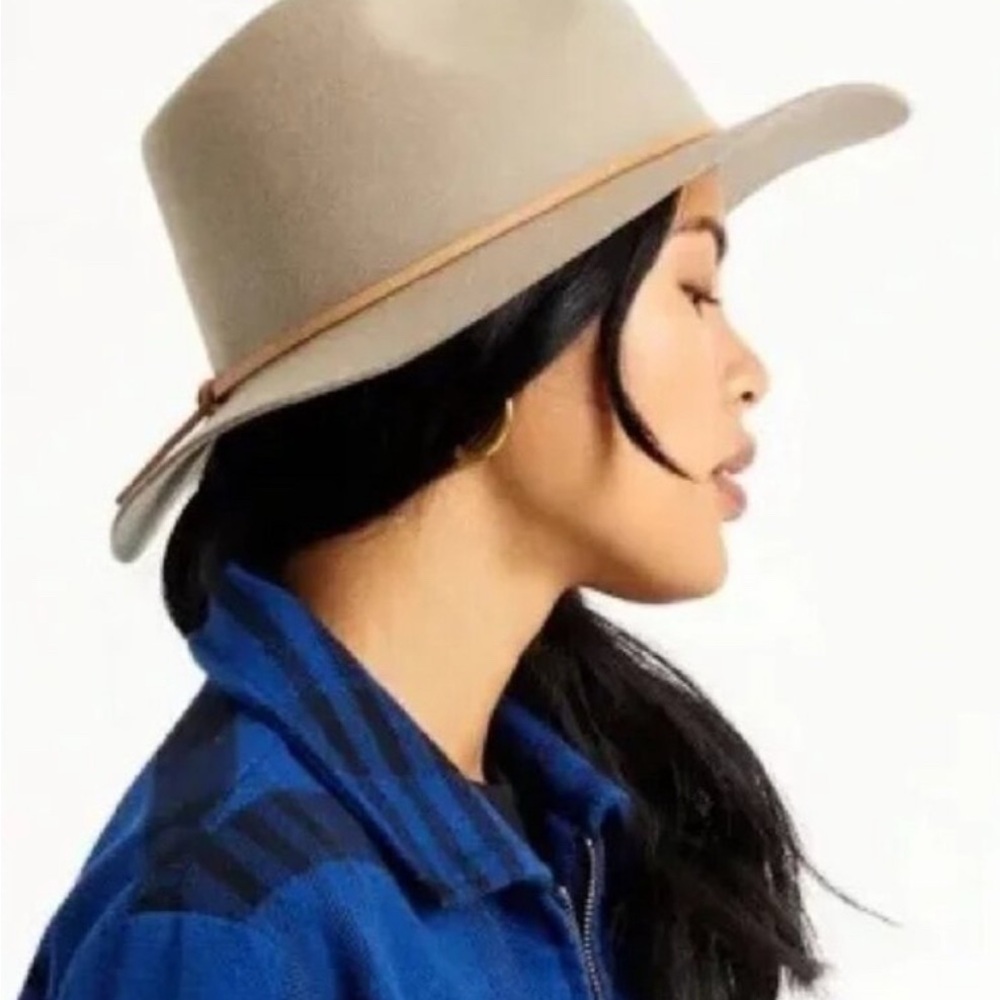 NWOT Brixton Wesley Fedora Hat Tan Women's Hat size small